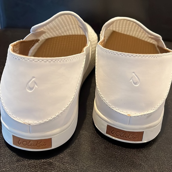 NWOT OluKai Pehuea Bright White Womens Slip On size 10 - Picture 6 of 7